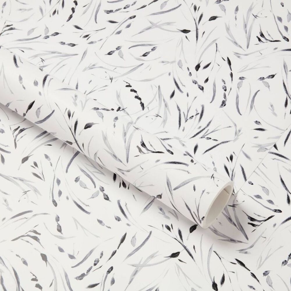 Wild Berries Metallic Fruit Peel & Stick Wallpaper - Black 27.5 sq ft